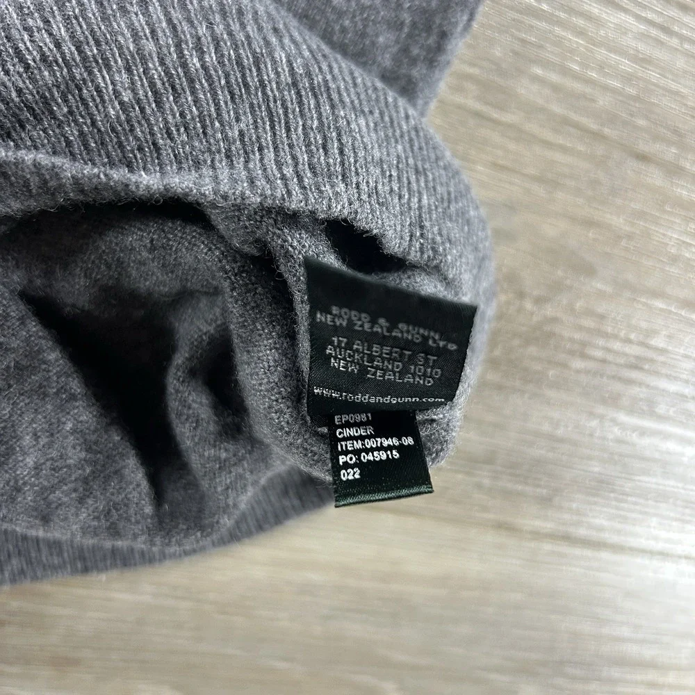 Rodd & Gunn Mens Medium‎ Merino Wool Cashmere Blend Gray Pullover Sweater